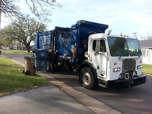 Residential waste pickup.